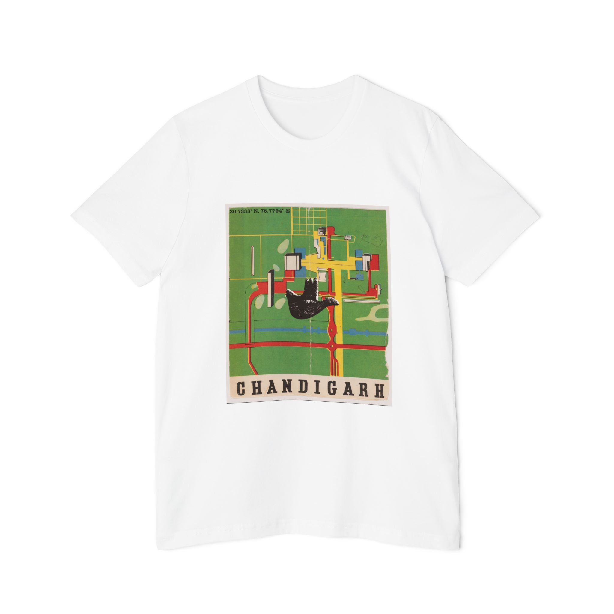 Chandigarh Modernist Grid Tee — Architectural Streetwear