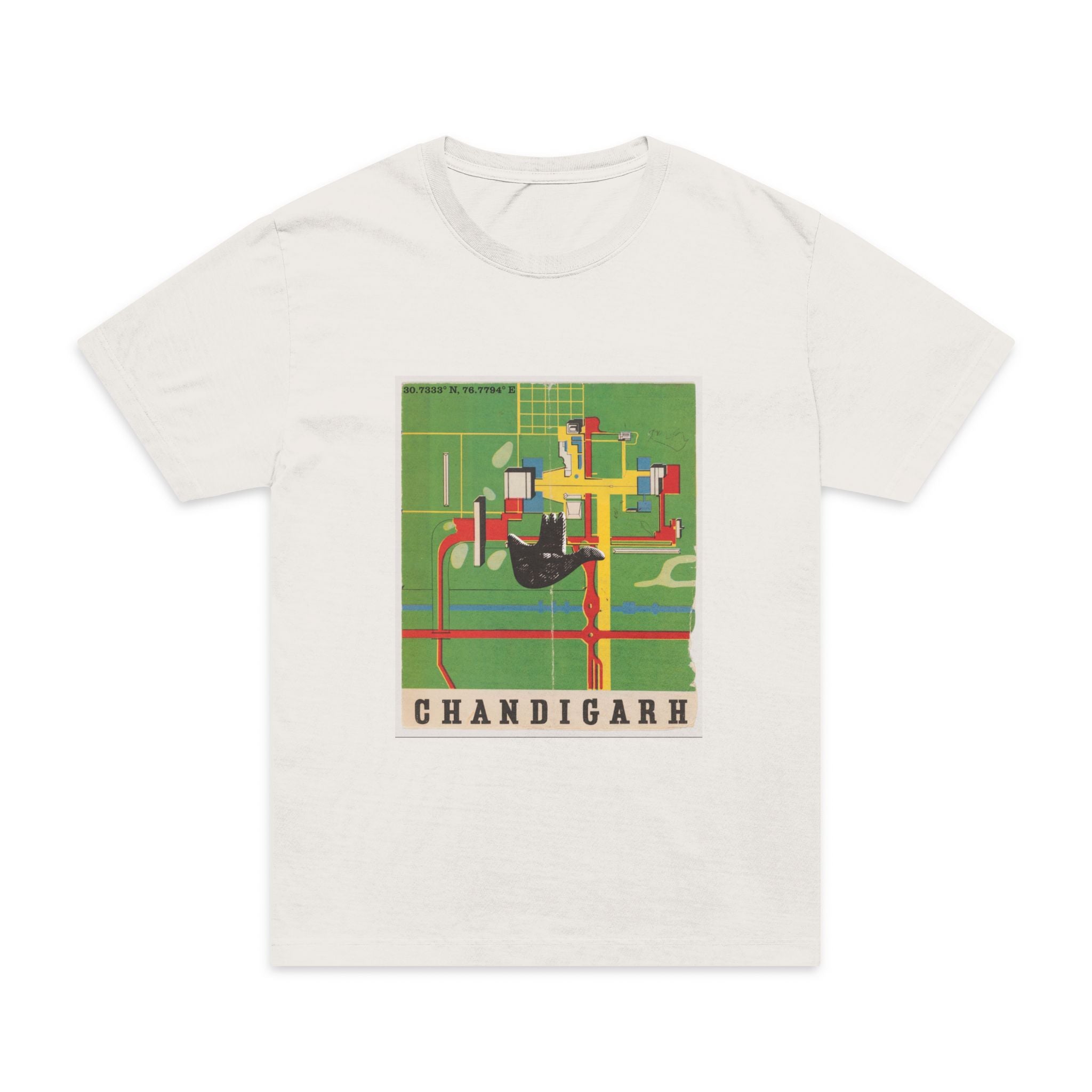 Chandigarh Modernist Grid Tee — Architectural Streetwear
