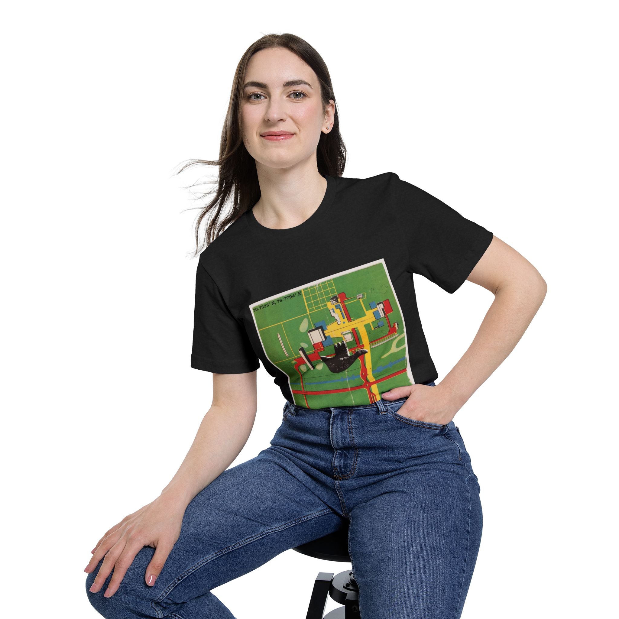 Chandigarh Modernist Grid Tee — Architectural Streetwear