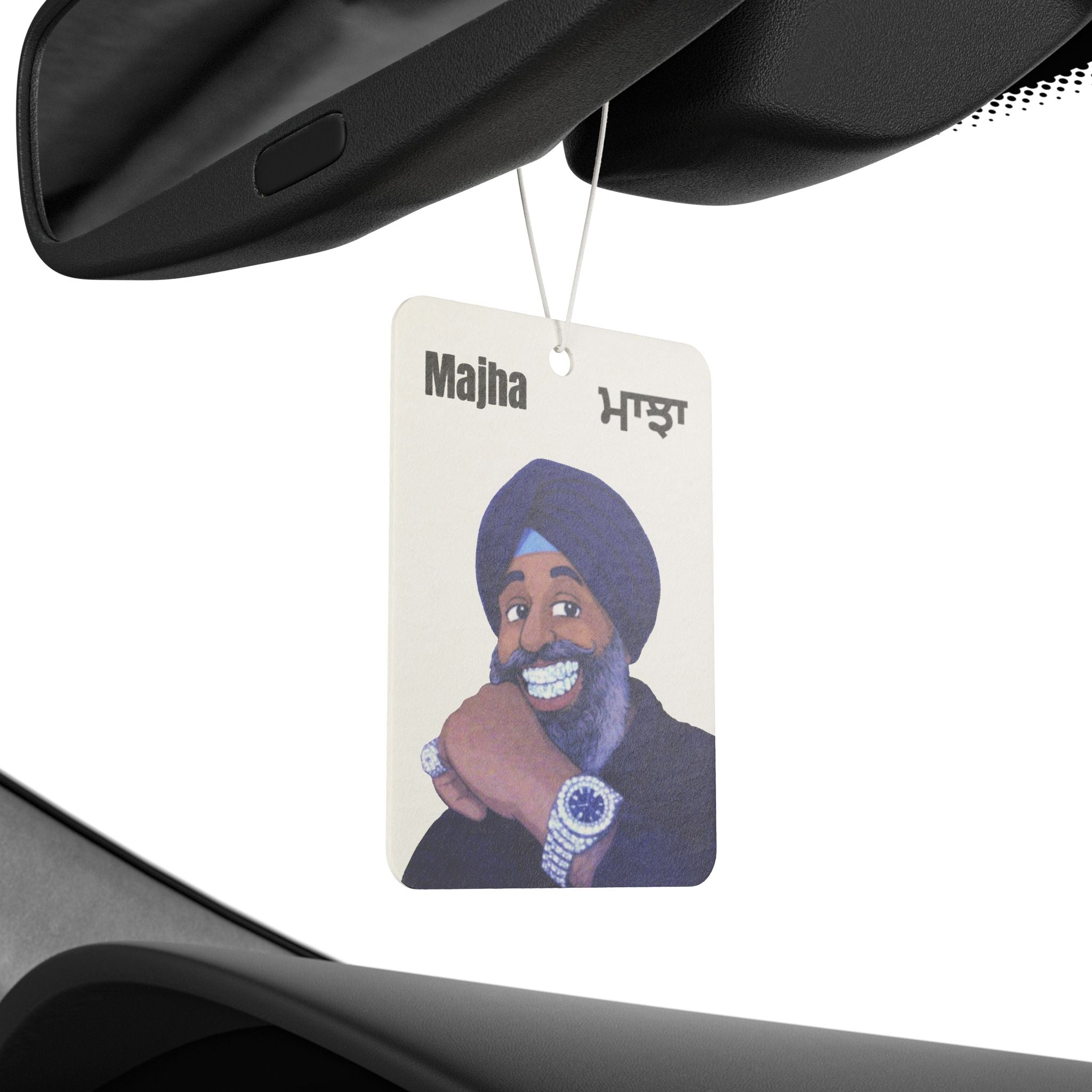 Majithia Car Air Freshener – Majha Punjabi Design
