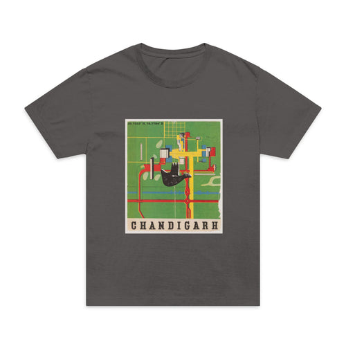 Chandigarh Modernist Grid Tee — Architectural Streetwear